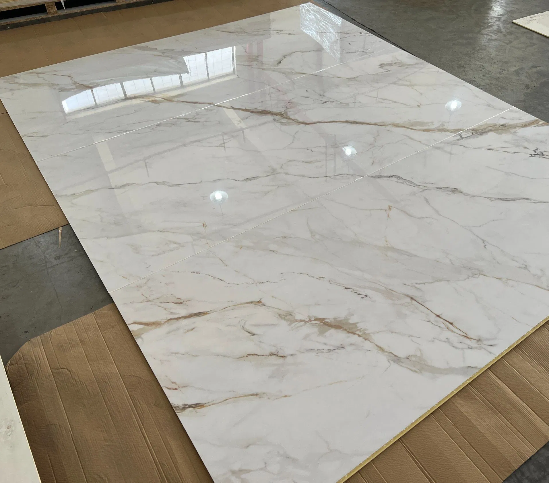 UV-Protected High Gloss PVC Marble Wall Panels for Interior Decoration UV-Protected High Gloss PVC Marble Wall Panels for Interior Decoration