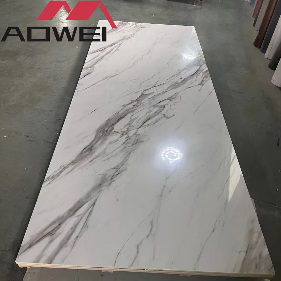 Moisture-Proof PVC Marble 3D Wall Panels 1220*2800mm for Modern Bathroom Decor Moisture-Proof PVC Marble 3D Wall Panels 1220*2800mm for Modern Bathroom Decor