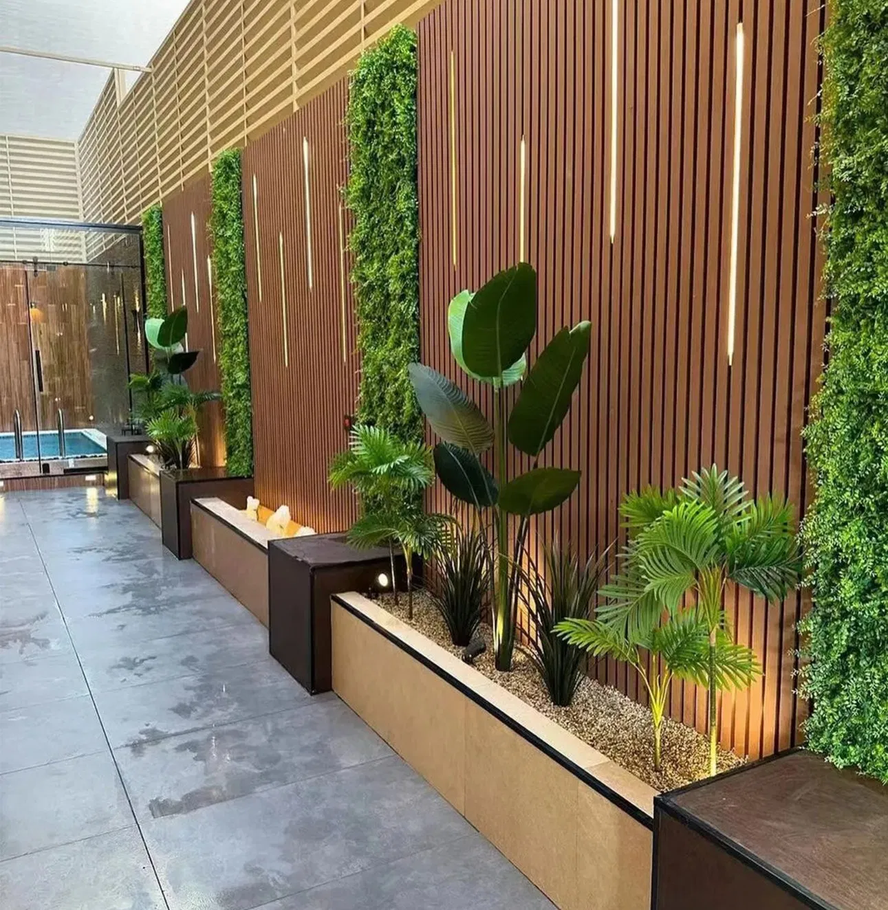 Premium Fluted PVC Panel for Background Wall and Ceiling Decoration Premium Fluted PVC Panel for Background Wall and Ceiling Decoration