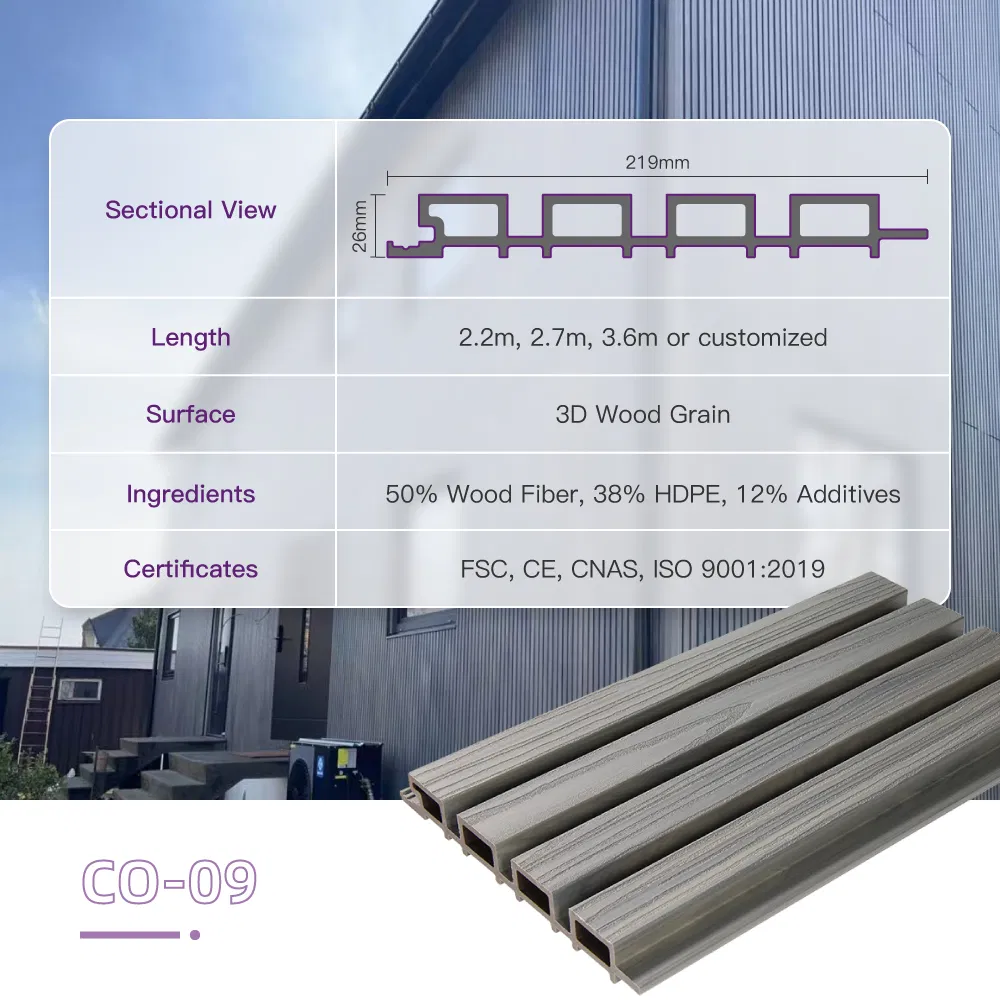 PVC WPC 3D Wall Cladding Modern Decorative Exterior Wall Panel PVC WPC 3D Wall Cladding Modern Decorative Exterior Wall Panel