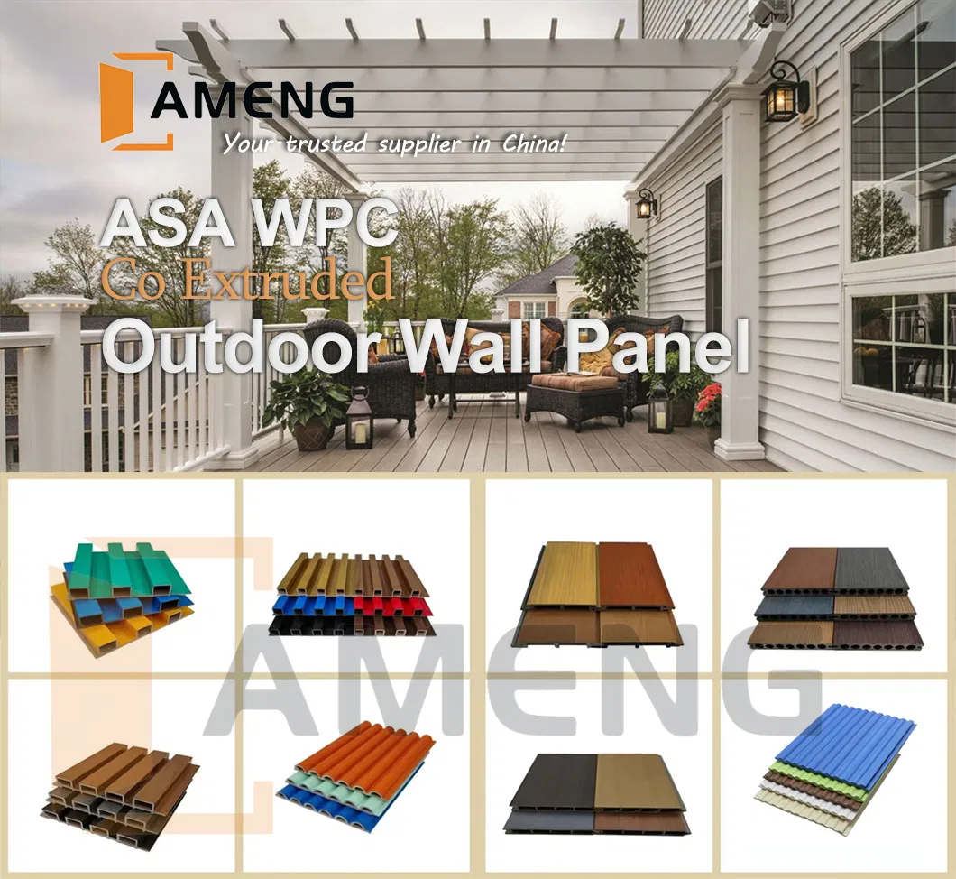 WPC Exterior Cladding PVC Composite Wall Panel WPC Exterior Cladding PVC Composite Wall Panel