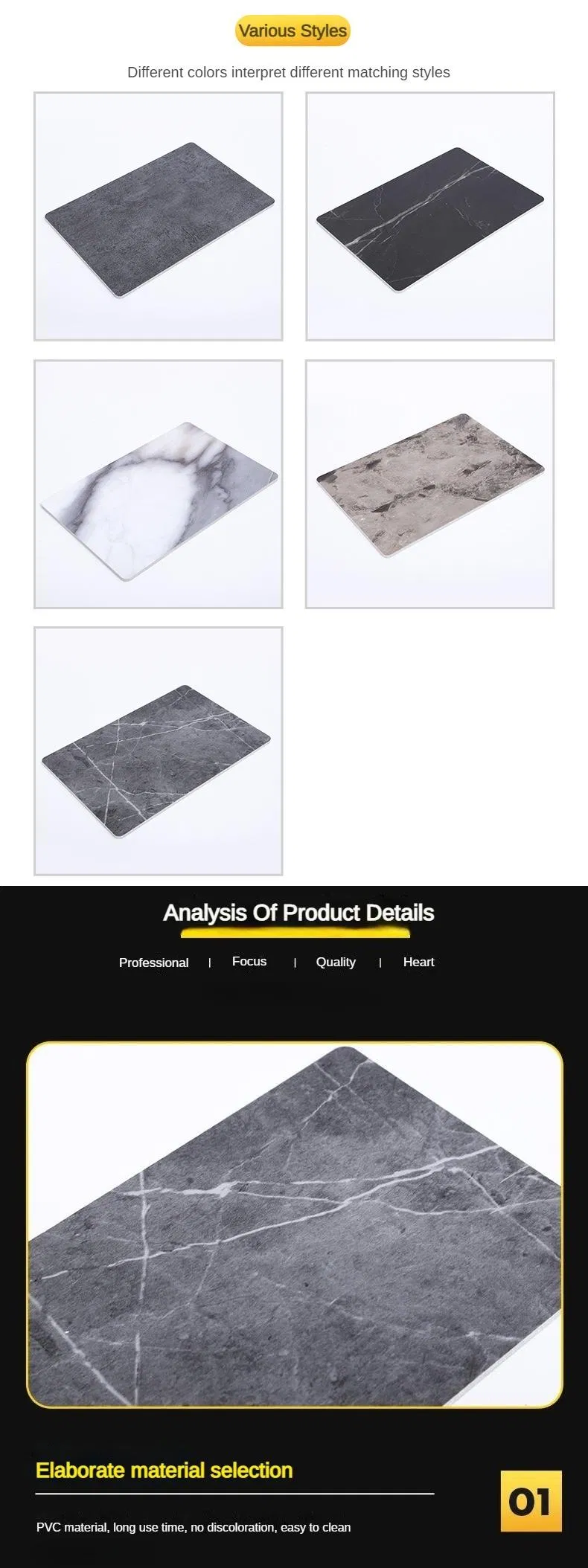 UV Coated PVC Marble Sheet Wall Panel Board 1220X2440mm UV Coated PVC Marble Sheet Wall Panel Board 1220X2440mm