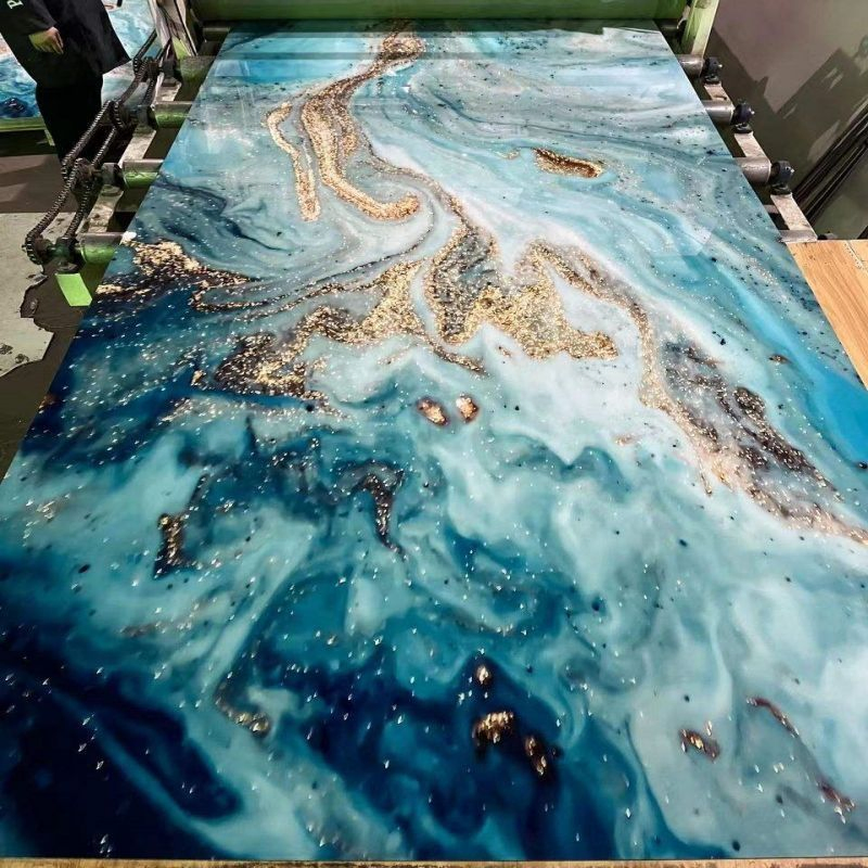 UV-Processed PVC Marble Sheet, Decorative Plastic Wall Panels, Dimensions 1220mm*2440mm UV-Processed PVC Marble Sheet, Decorative Plastic Wall Panels, Dimensions 1220mm*2440mm