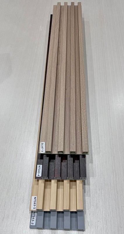 Fluted WPC Wall Panels for Interior Decoration PVC Sheets 3D Wood Cladding Fluted WPC Wall Panels for Interior Decoration PVC Sheets 3D Wood Cladding