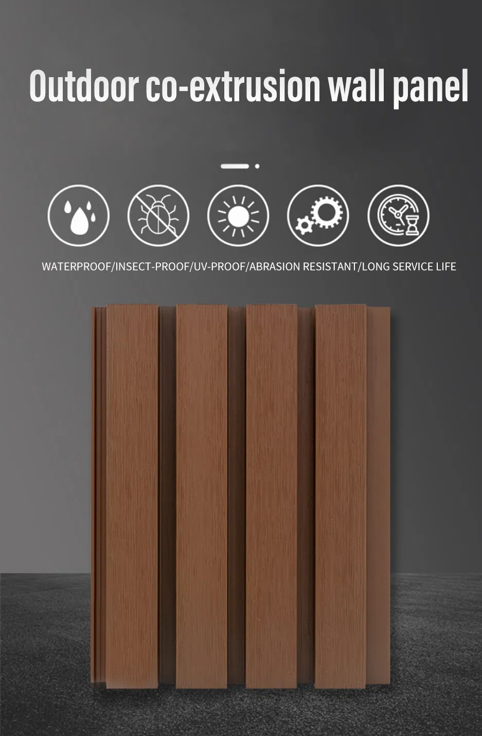 Eco-Friendly Thermal Insulation Waterproof PVC Wall Panels with Wood-Grain Design Eco-Friendly Thermal Insulation Waterproof PVC Wall Panels with Wood-Grain Design