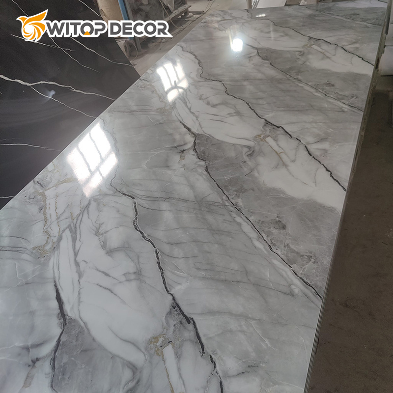 UV Coated Marble Sheet, 8X4 Feet PVC Panel UV Coated Marble Sheet, 8X4 Feet PVC Panel
