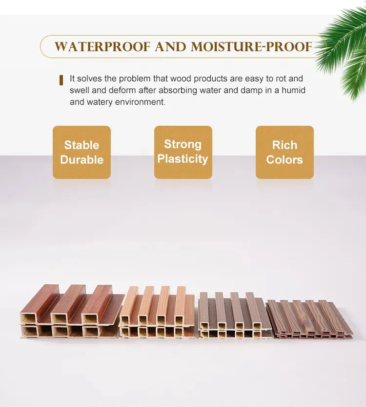 WPC Wall Cladding with Wood Grain Louvre
Wood Laminated WPC Wall Cladding Panel
Waterproof PVC Fluted Panel
WPC Ceiling Tubes WPC Wall Cladding with Wood Grain Louvre
Wood Laminated WPC Wall Cladding Panel
Waterproof PVC Fluted Panel
WPC Ceiling Tubes