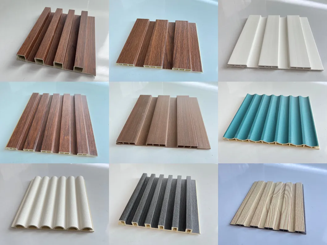 Fluted Panels WPC Wall Cladding Wood PVC Composite Interior Fluted Panels WPC Wall Cladding Wood PVC Composite Interior