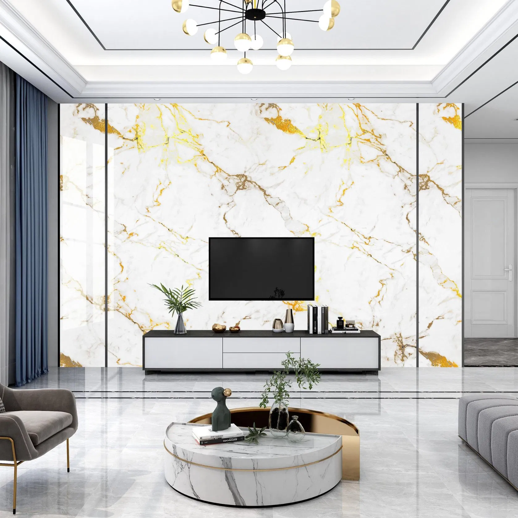 High Gloss UV Marble Sheet Marble Alternative Factory Price High Gloss UV Marble Sheet Marble Alternative Factory Price