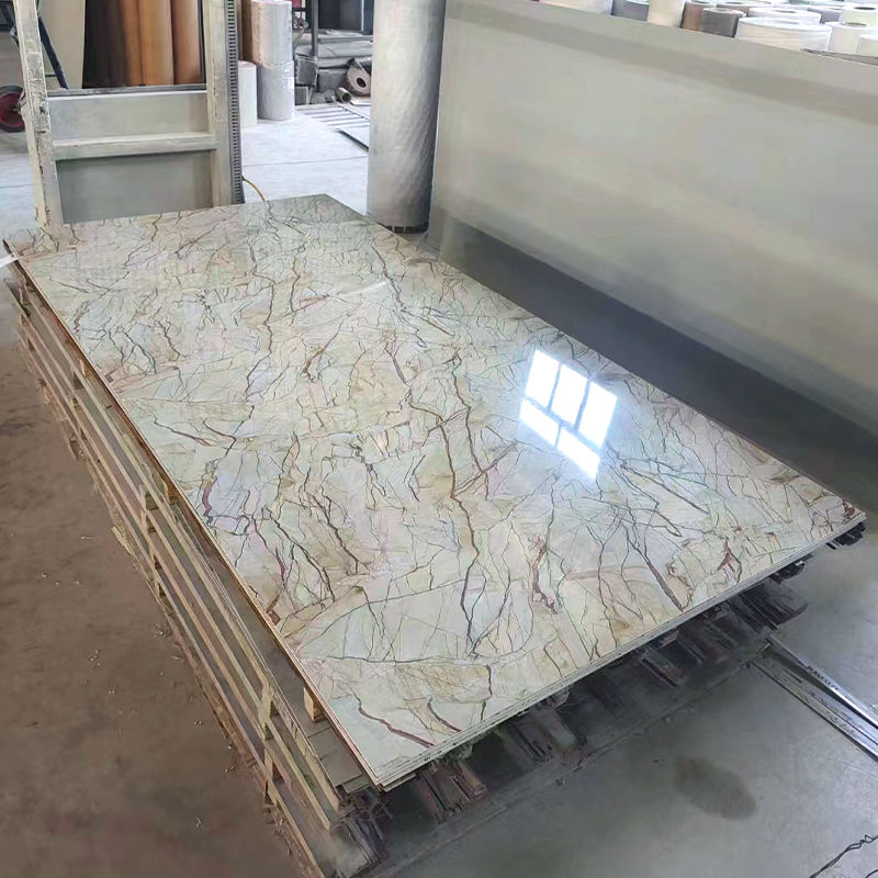 UV-Coated High Gloss PVC Marble Panels for Interior Wall Decoration UV-Coated High Gloss PVC Marble Panels for Interior Wall Decoration