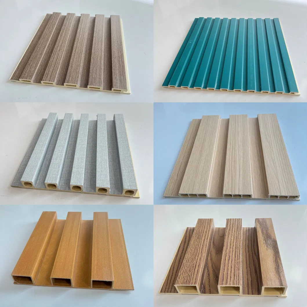Fluted Panels WPC Wall Cladding Wood PVC Composite Interior Fluted Panels WPC Wall Cladding Wood PVC Composite Interior