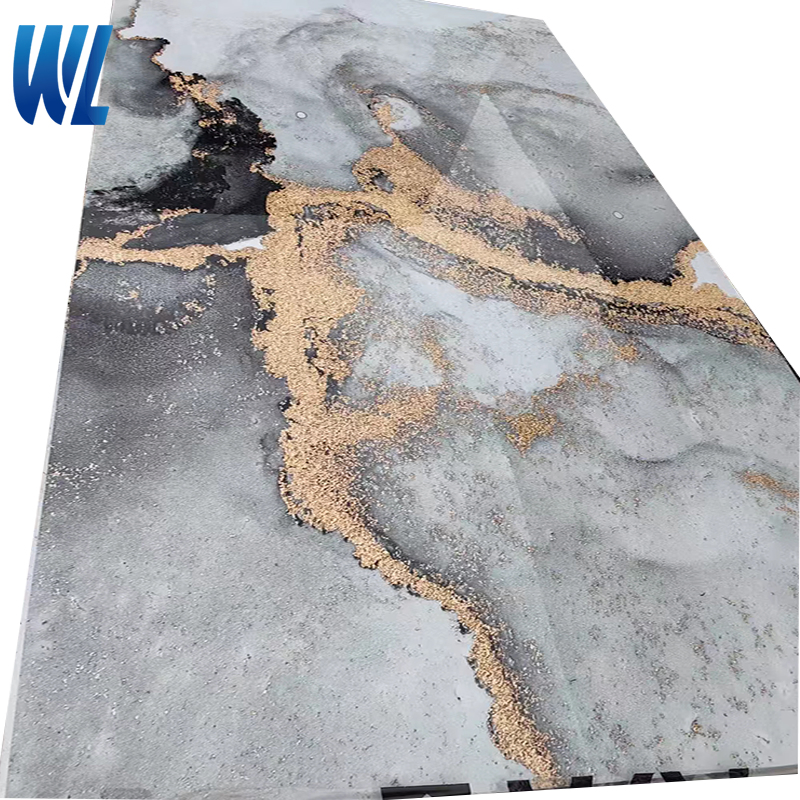 PVC Marble Panel, UV Marble Board, 1220*2900mm SPC Wall Panel, Shower Panel, Gilded Gold PVC Marble Panel, UV Marble Board, 1220*2900mm SPC Wall Panel, Shower Panel, Gilded Gold
