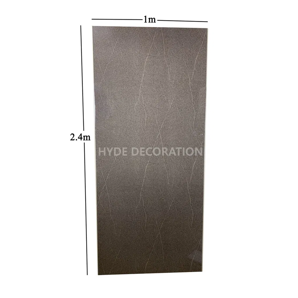 Bathroom Kitchen Wall Cladding 100mm Width PVC Wet Wall Panel Waterproof Polished Stone Bathroom Kitchen Wall Cladding 100mm Width PVC Wet Wall Panel Waterproof Polished Stone